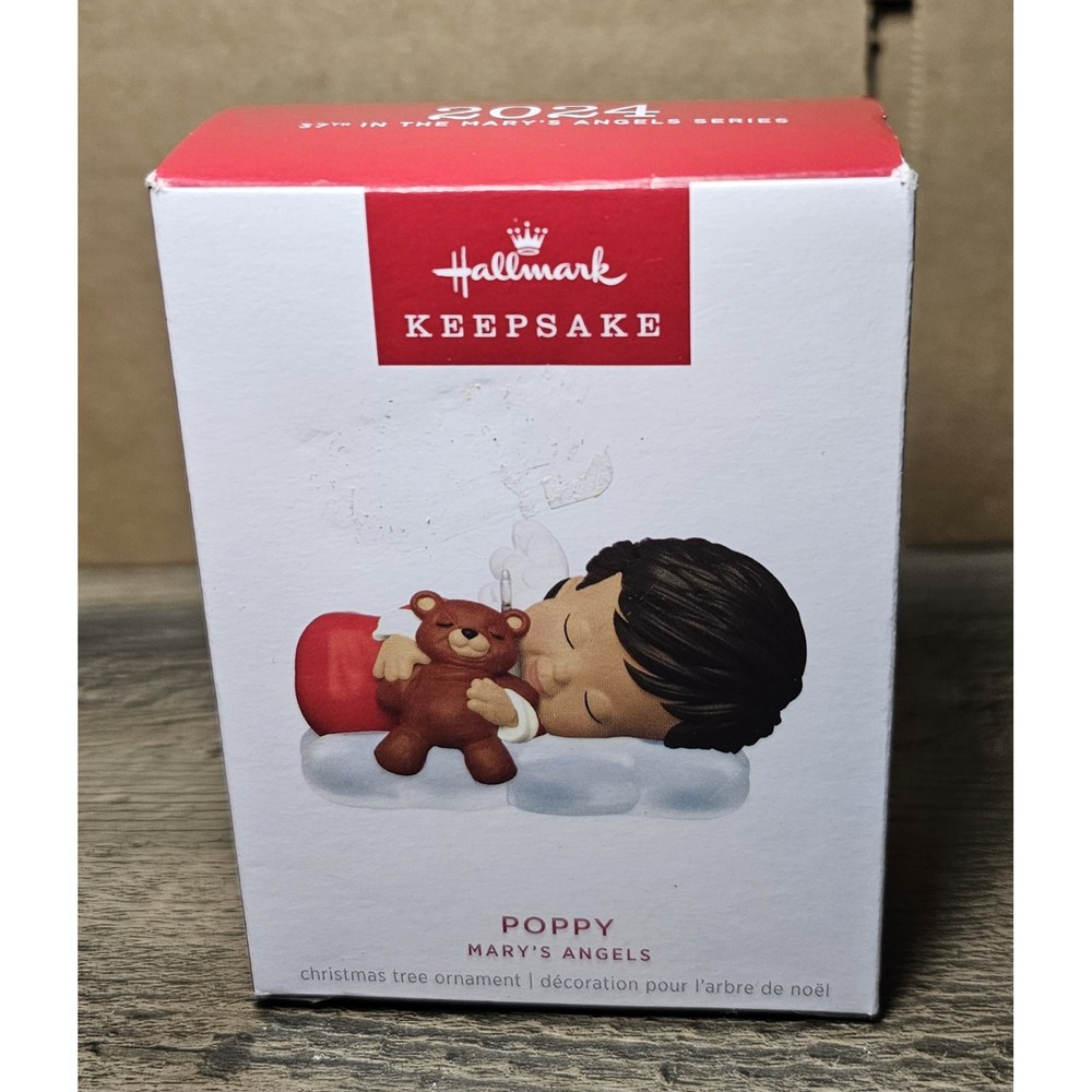 Hallmark 2024 POPPY Mary's Angels Christmas Ornament 37th in Series NIB